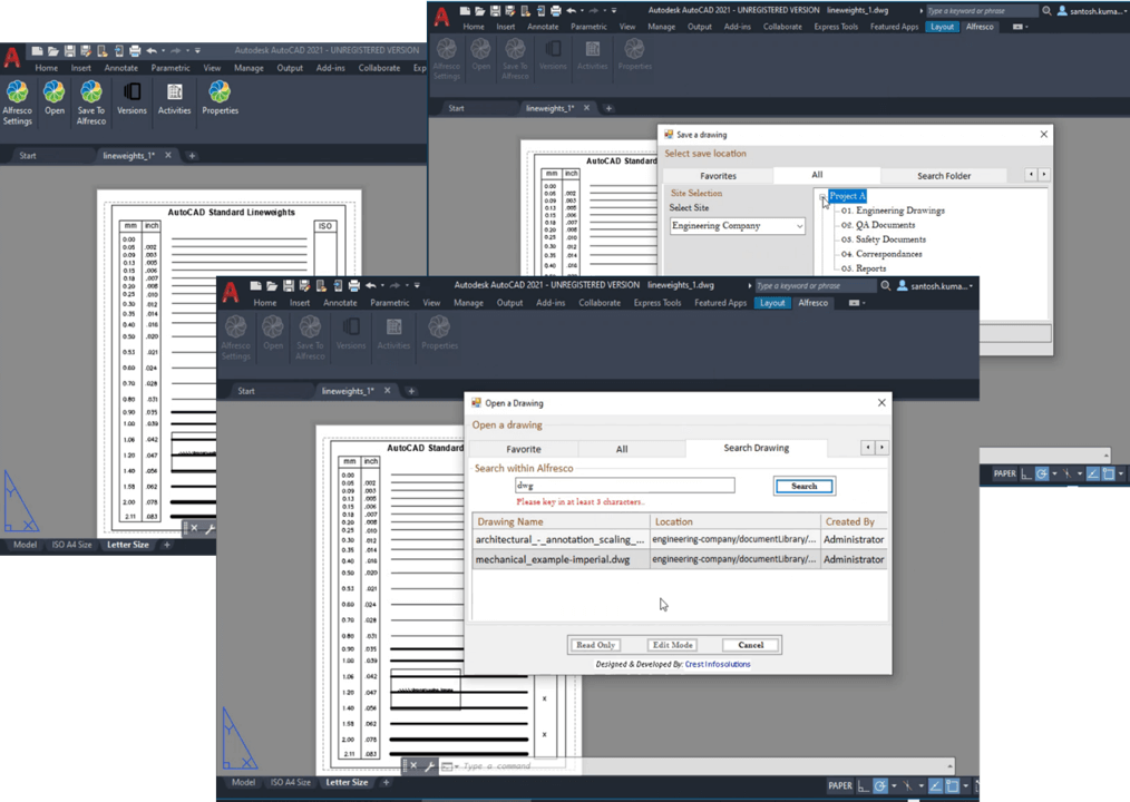 AutoCAD-Add-in-for-Alfresco